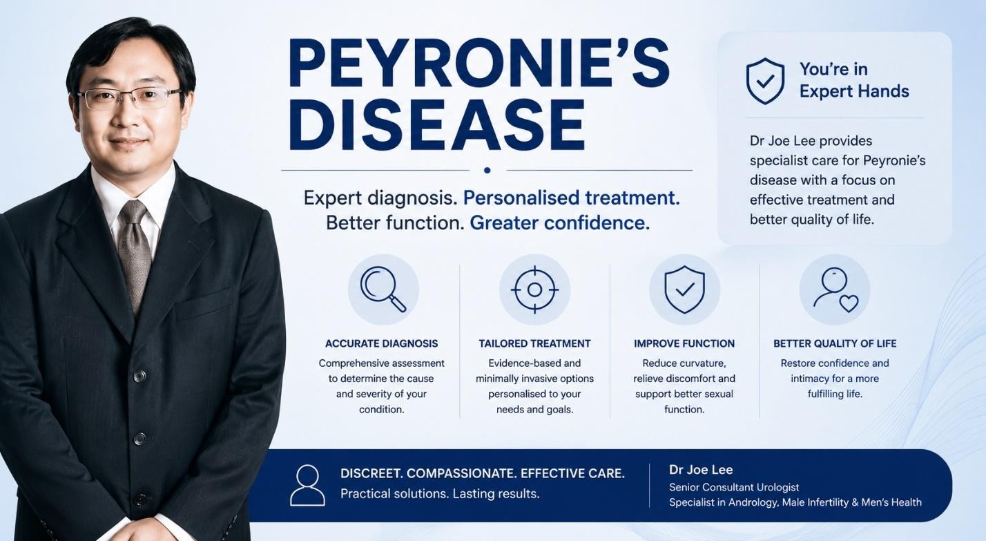 Andrology-focused urologist treating Peyronie’s disease Singapore