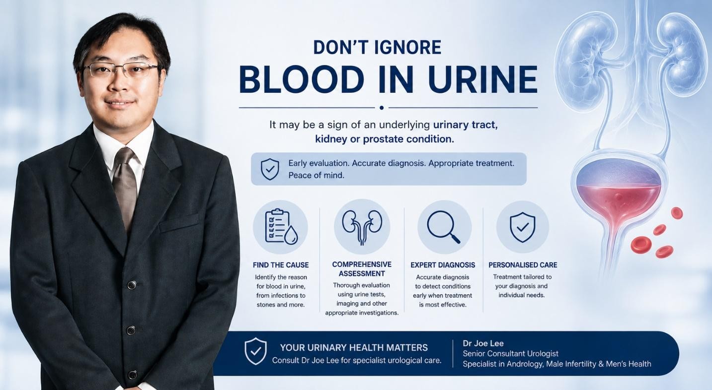 Book haematuria consultation with urologist Singapore